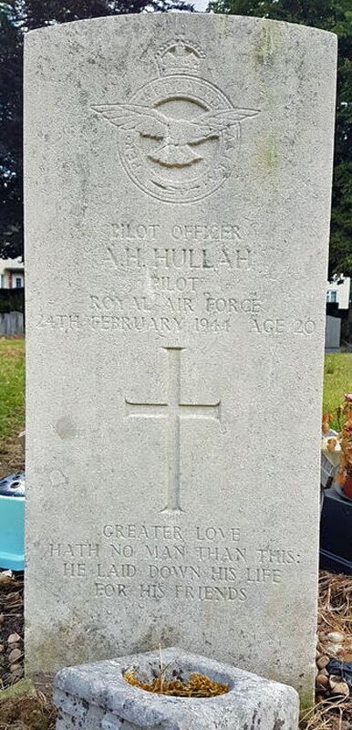 P/O Alfred Henry Hullah<br/><br /><br />died February 24th, 1944